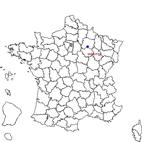 localisation sur le carte de vatry 