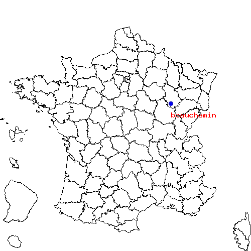 localisation sur le carte de beauchemin 