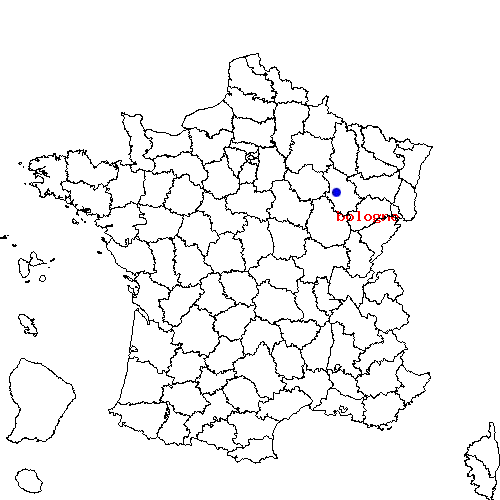 localisation sur le carte de bologne 