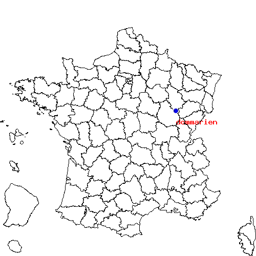 localisation sur le carte de dommarien 