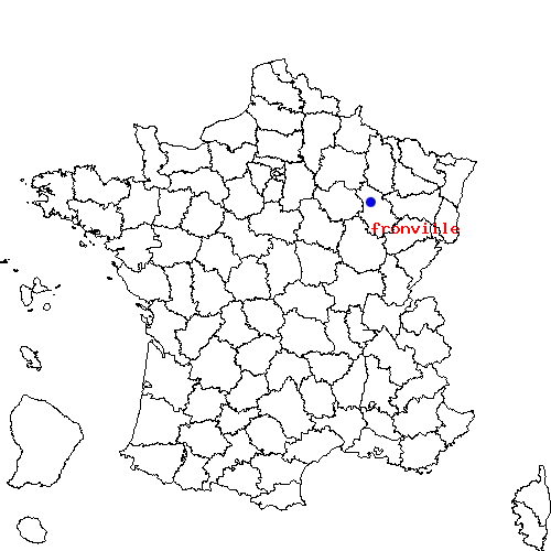 localisation sur le carte de fronville 