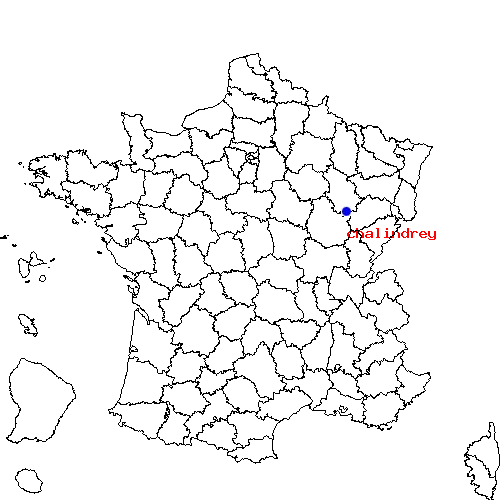 localisation sur le carte de chalindrey 