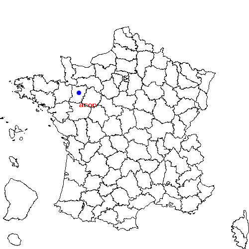 localisation sur le carte de aron 