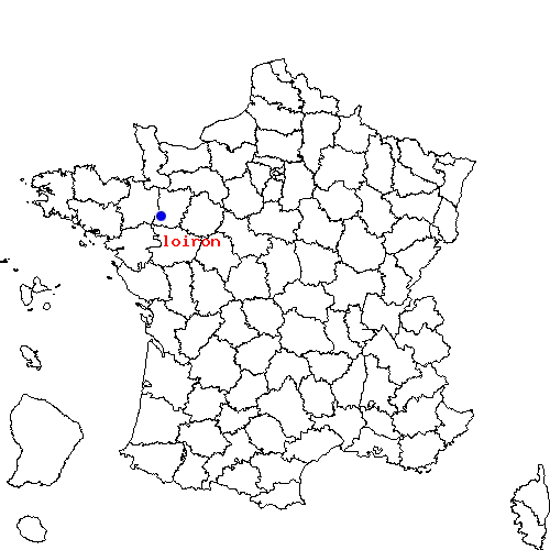 localisation sur le carte de loiron 