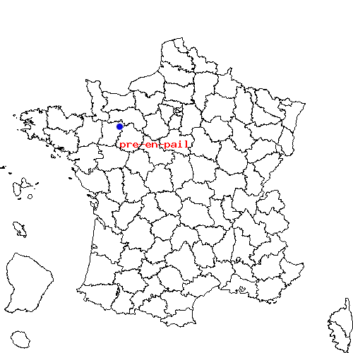 localisation sur le carte de pre-en-pail 