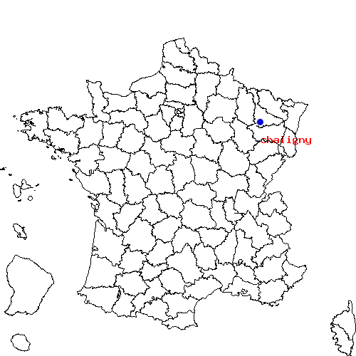 localisation sur le carte de chaligny 