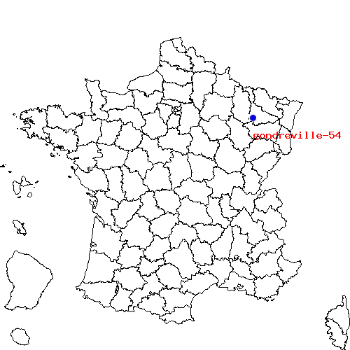 localisation sur le carte de gondreville-54 