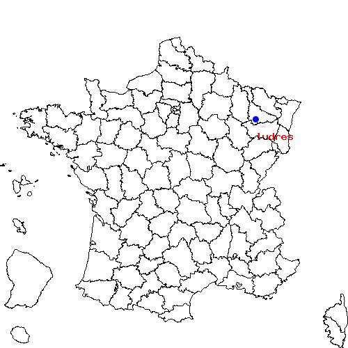 localisation sur le carte de ludres 