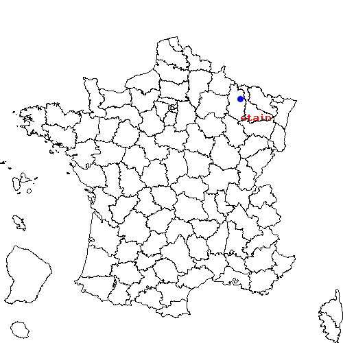 localisation sur le carte de etain 