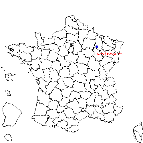 localisation sur le carte de vavincourt 