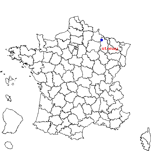 localisation sur le carte de stenay 