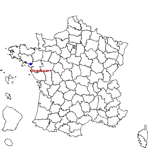 localisation sur le carte de beganne 