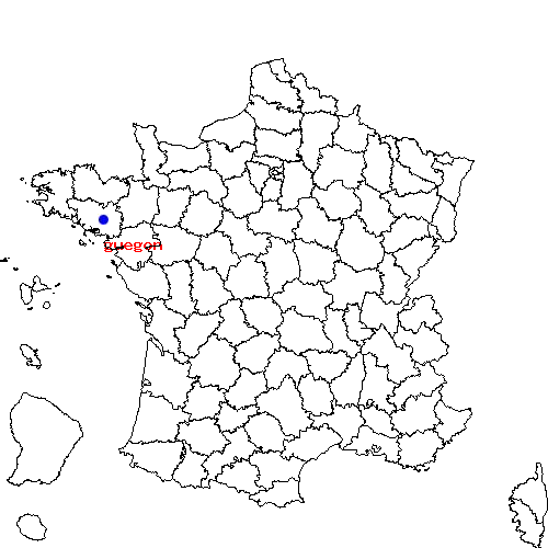 localisation sur le carte de guegon 
