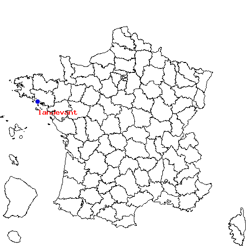 localisation sur le carte de landevant 