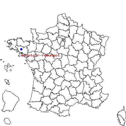localisation sur le carte de moustoir-remungol 