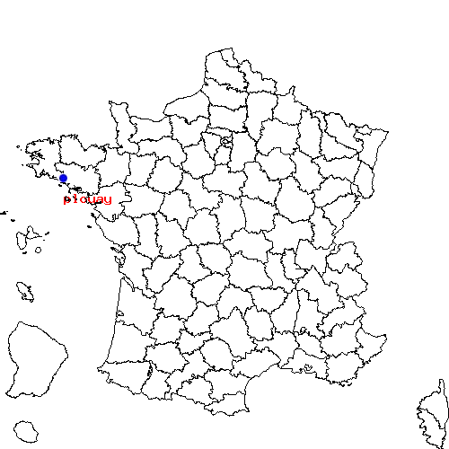 localisation sur le carte de plouay 