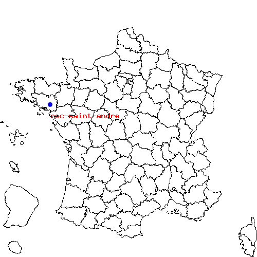 localisation sur le carte de roc-saint-andre 