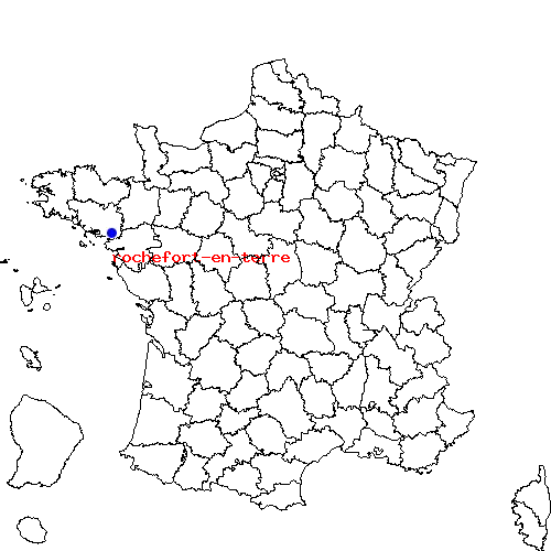 localisation sur le carte de rochefort-en-terre 