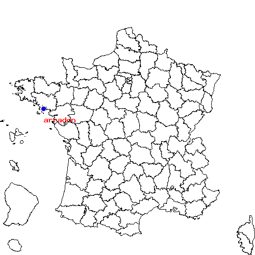 localisation sur le carte de arradon 