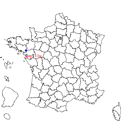 localisation sur le carte de gacilly 
