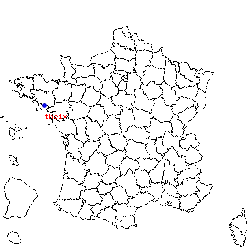 localisation sur le carte de theix 