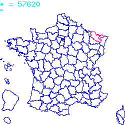 localisation sur le carte de Saint-Louis-lès-Bitche 57620