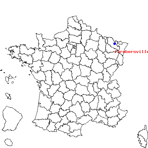 localisation sur le carte de farebersviller 