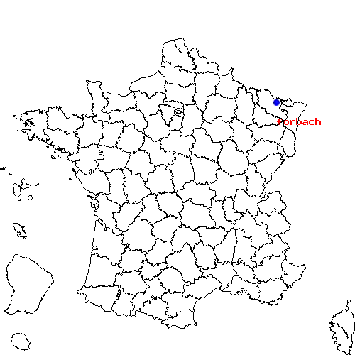 localisation sur le carte de forbach 