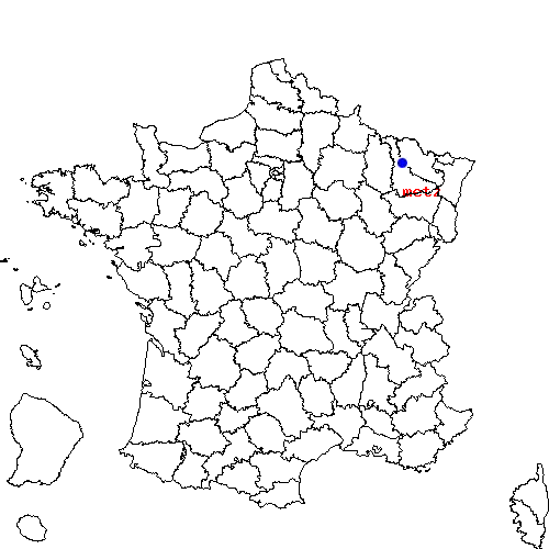 localisation sur le carte de metz 