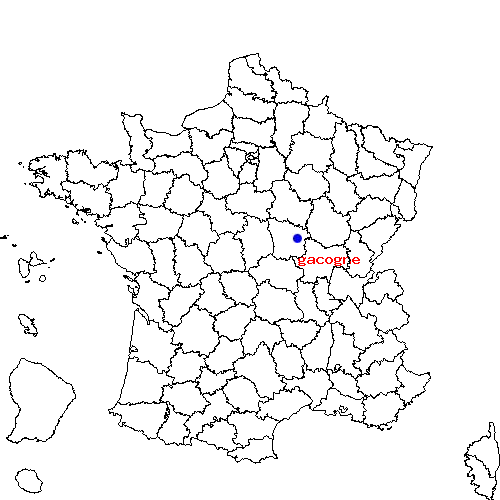 localisation sur le carte de gacogne 