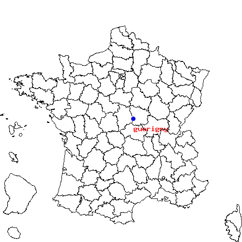 localisation sur le carte de guerigny 