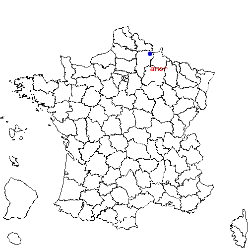 localisation sur le carte de anor 