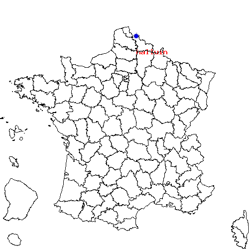 localisation sur le carte de halluin 