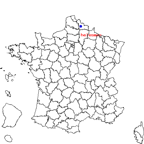 localisation sur le carte de helesmes 