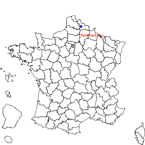 localisation sur le carte de hornaing 