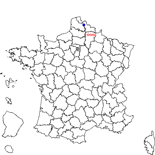 localisation sur le carte de loos 