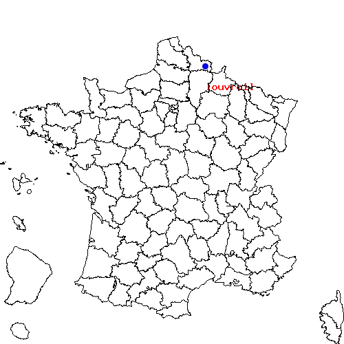 localisation sur le carte de louvroil 