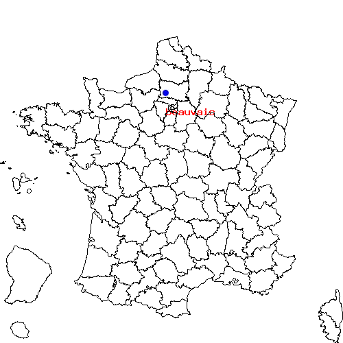 localisation sur le carte de beauvais 