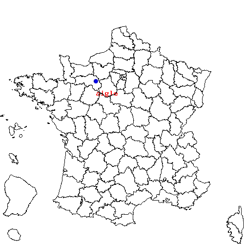 localisation sur le carte de aigle 