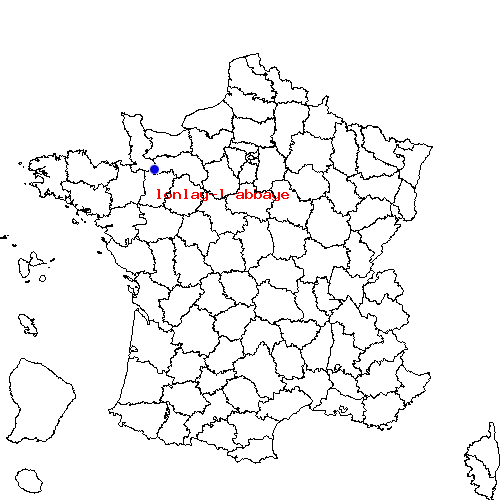 localisation sur le carte de lonlay-l-abbaye 