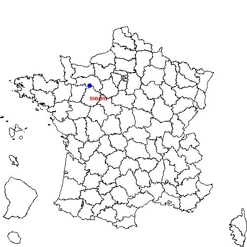 localisation sur le carte de sees 