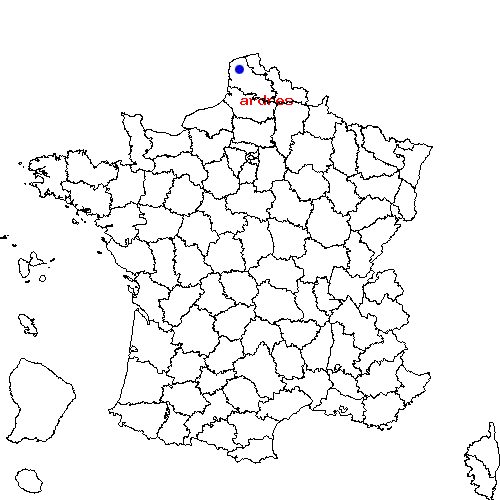 localisation sur le carte de ardres 