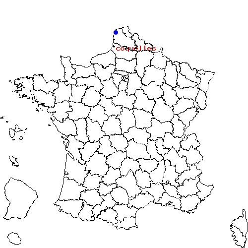 localisation sur le carte de coquelles 