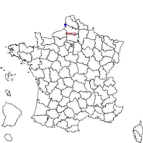 localisation sur le carte de cucq 