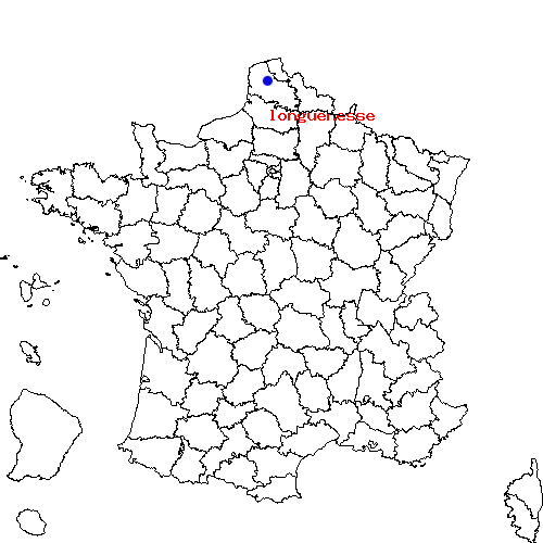 localisation sur le carte de longuenesse 