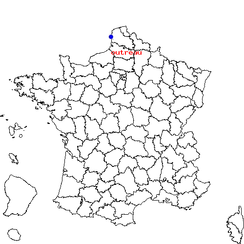 localisation sur le carte de outreau 