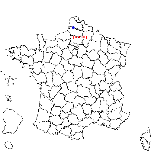 localisation sur le carte de parcq 