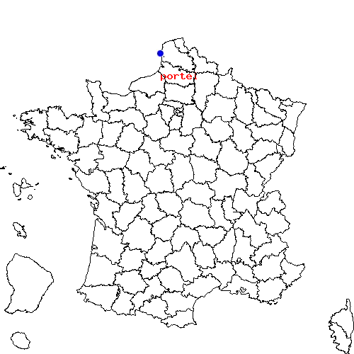 localisation sur le carte de portel 