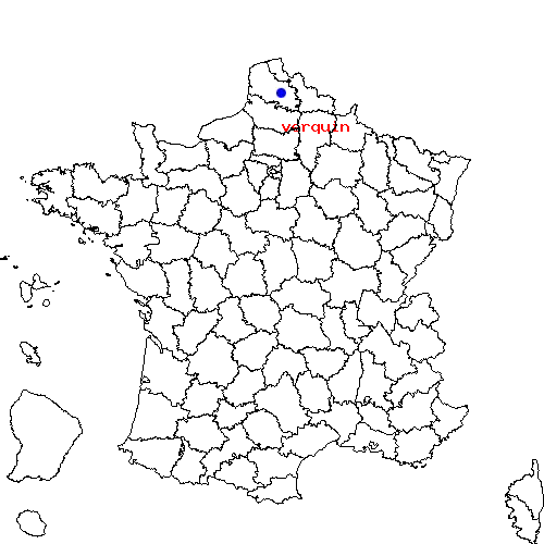 localisation sur le carte de verquin 