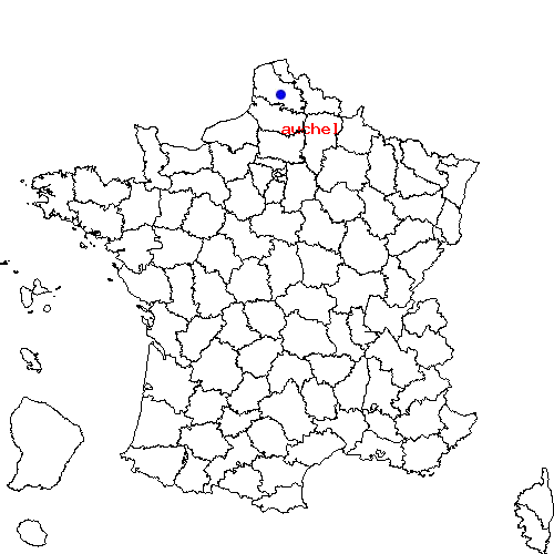 localisation sur le carte de auchel 